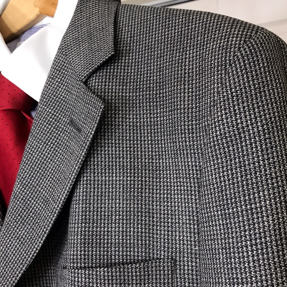 PRONTO UOMO TWEED 42R sport coat blazer 3-BTN